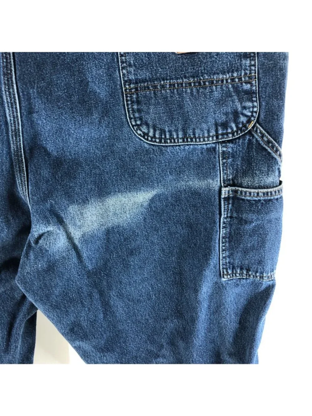 Carhartt Mens Denim Original Dungaree Fit Jeans B13 Carpenter 48x30 Actual 46x29